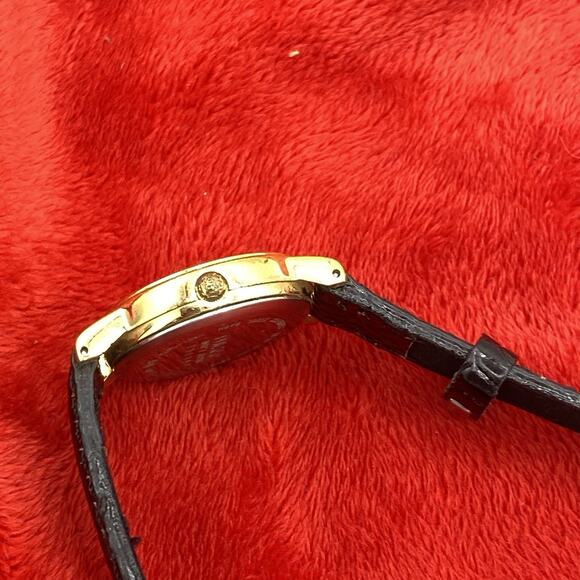 Vintage Pulsar Watch Women 24mm Gold Tone V501-X058 Leather Band Needs Battery - Picture 11 of 14